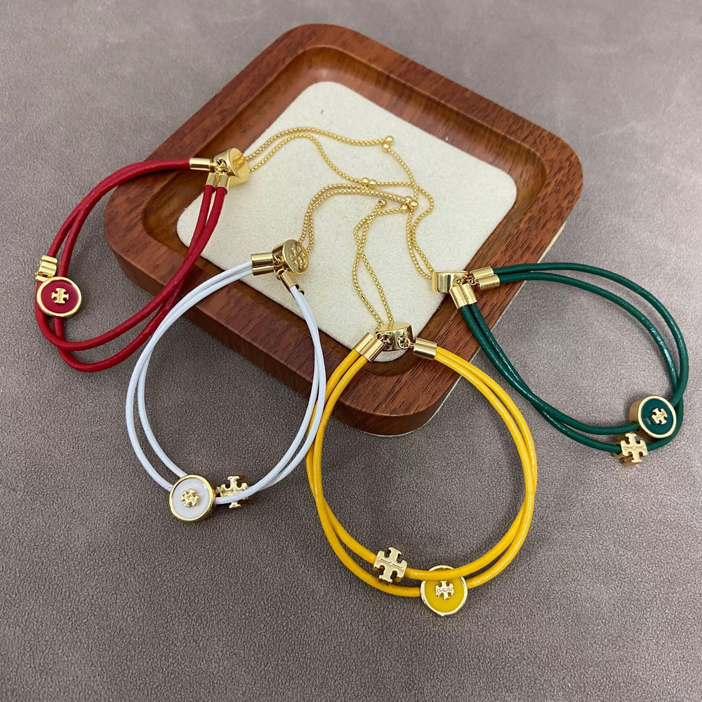 Tory Burch Enamel Alphabet Bracelet